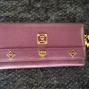 MCM Plum Purple Long Wallet